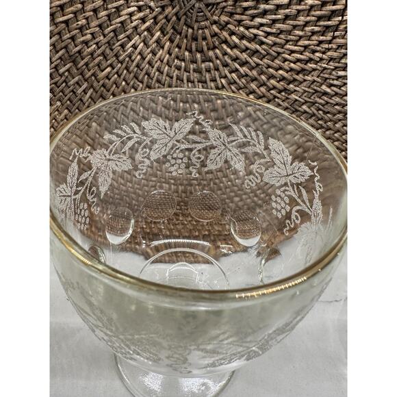 Bartlett Collins Water Goblets - Decoration 806 Clear (Gold Trim) -‎ Set of 4 - Picture 4 of 10